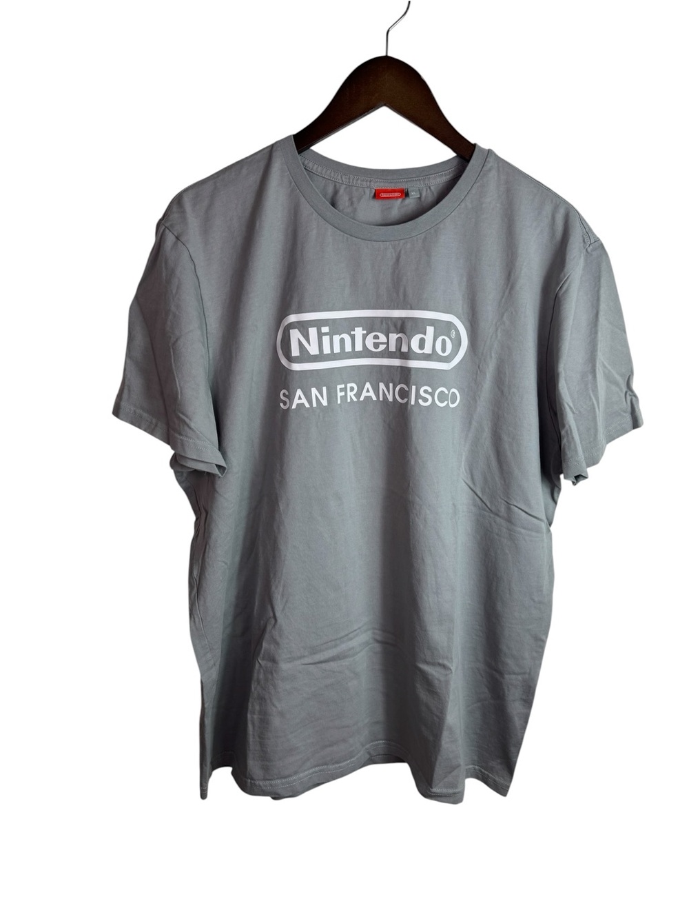NINTENDO SAN FRANCISCO EXCLUSIVE GREY LOGO STORE EXCLUSIVE TEE SIZE XL
